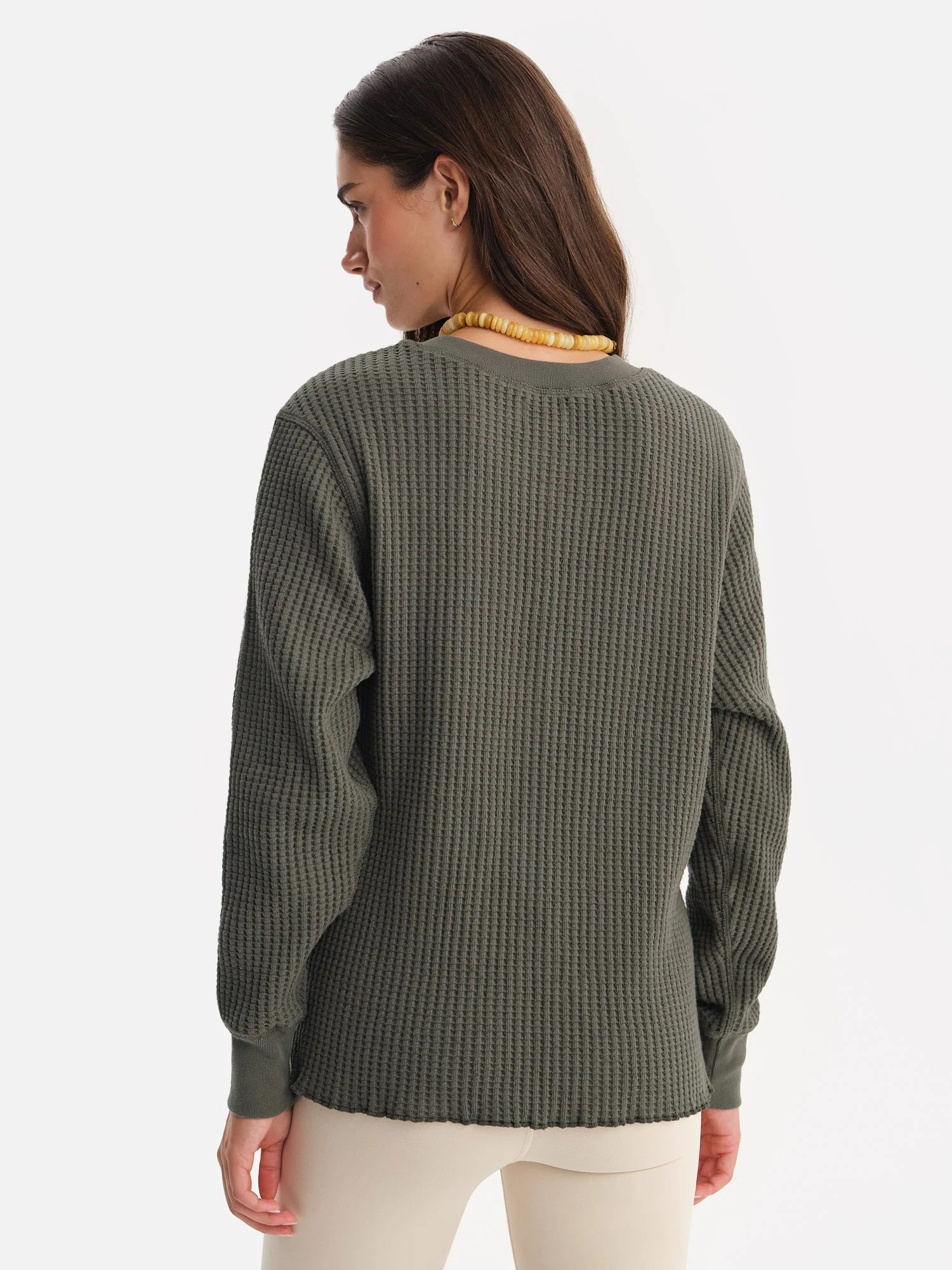 Organic Waffle Crew Top 4