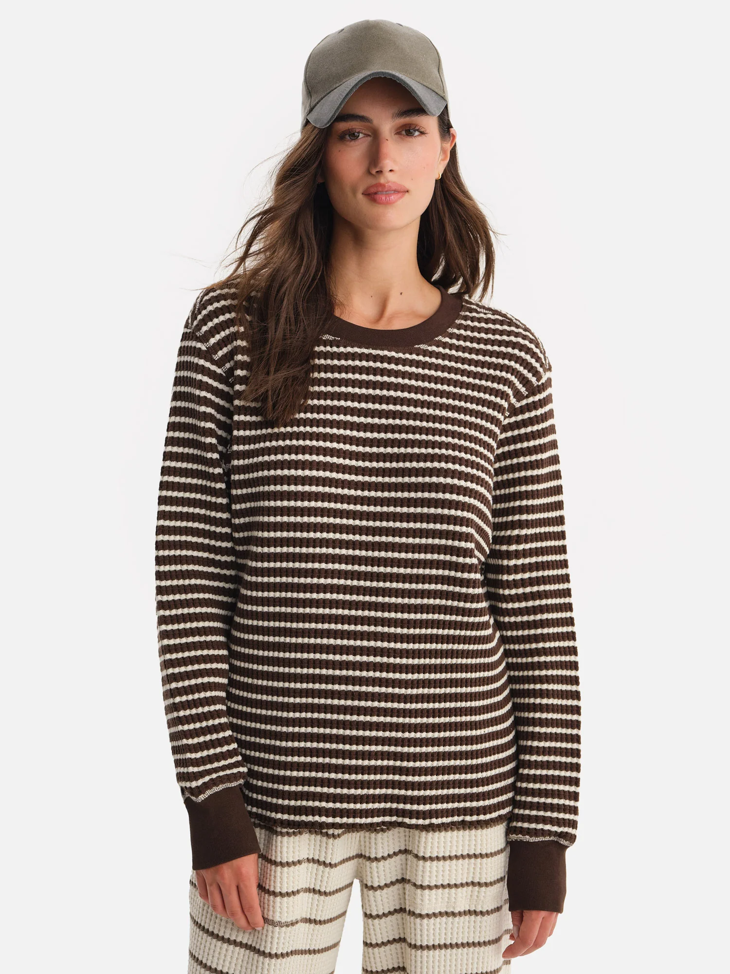 Organic Waffle Crew Top Two