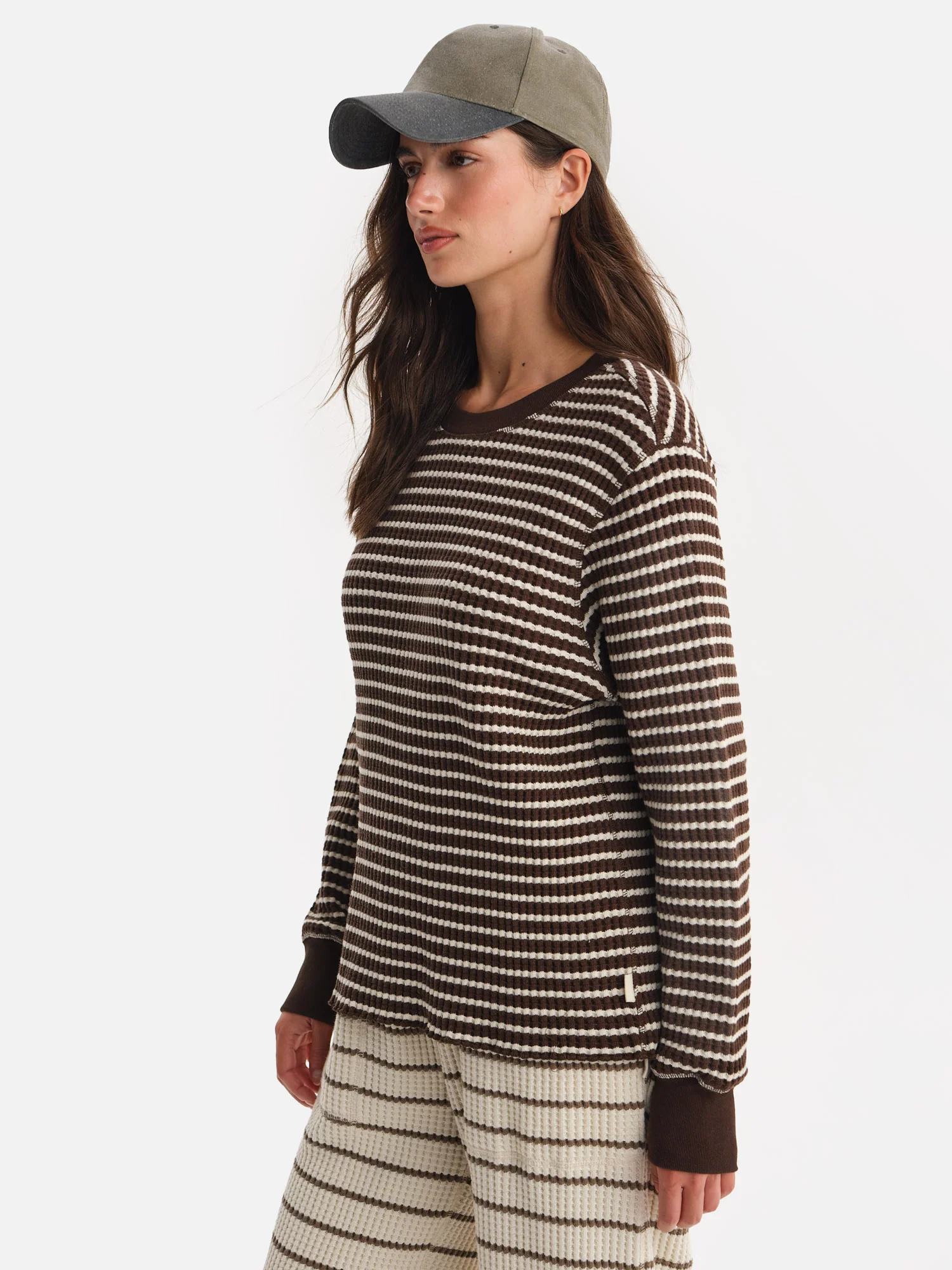 Organic Waffle Crew Top Two 3