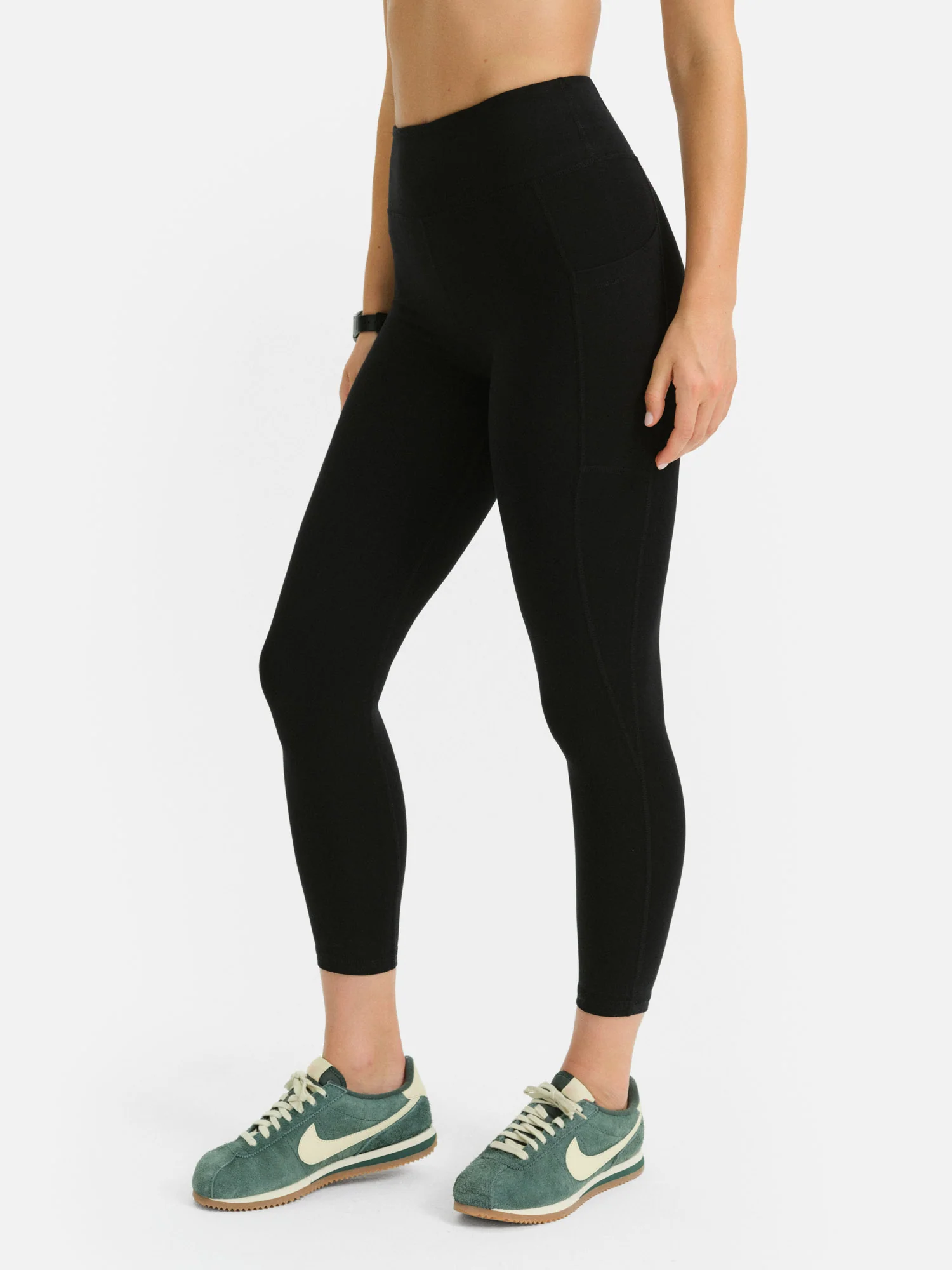 Organic Stretch Midi Legging with Pockets 3