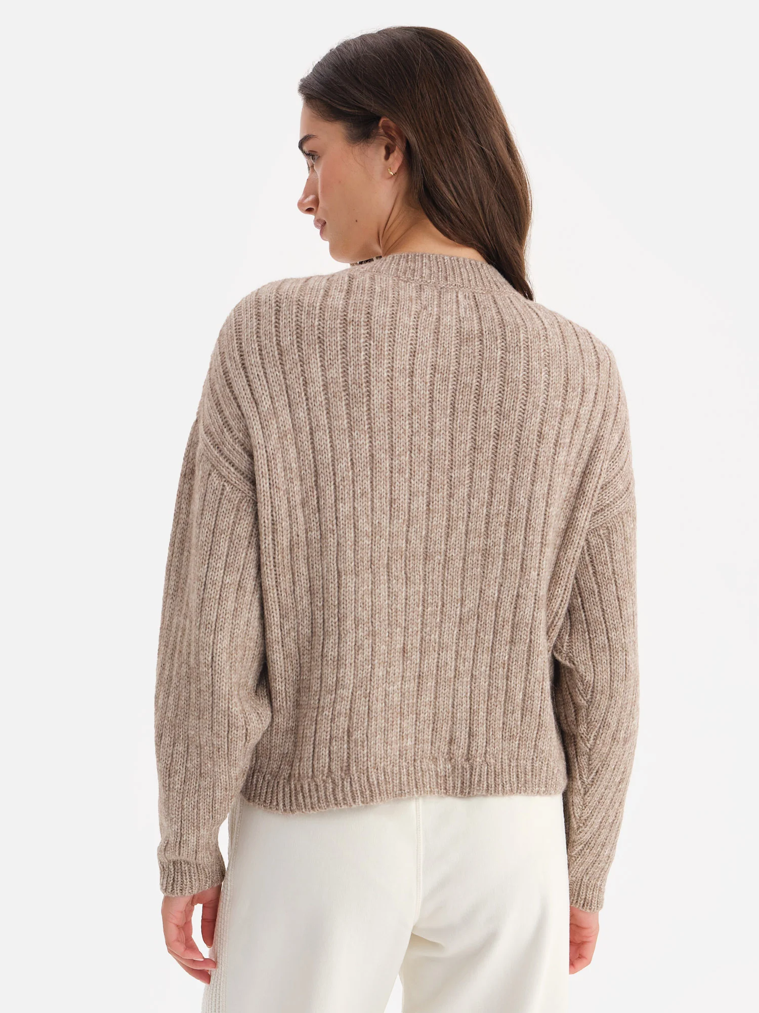 Luxe Alpaca Ribbed Cardigan 4