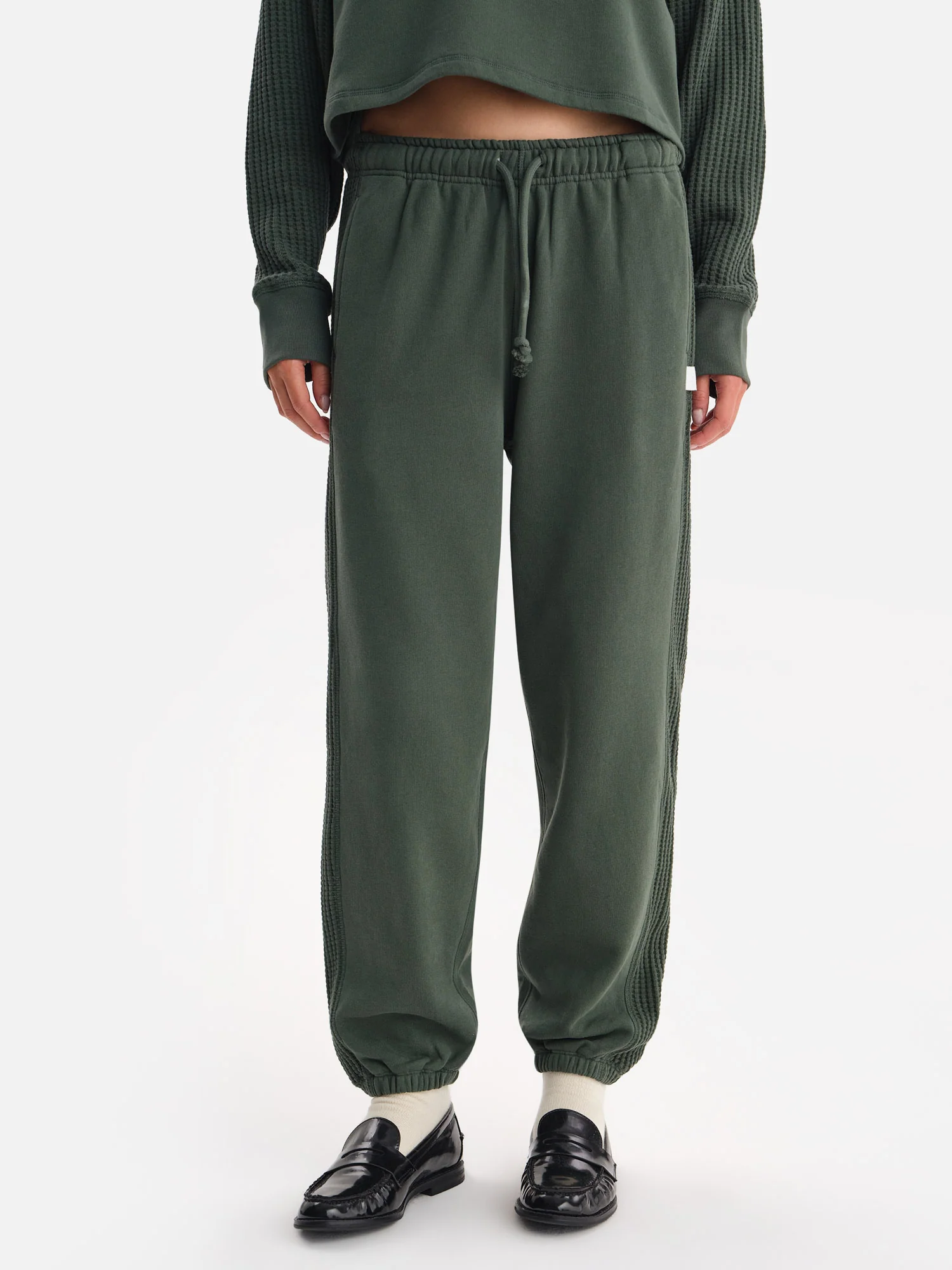 Organic Fleece and Waffle Relaxed Pocket Sweatpant